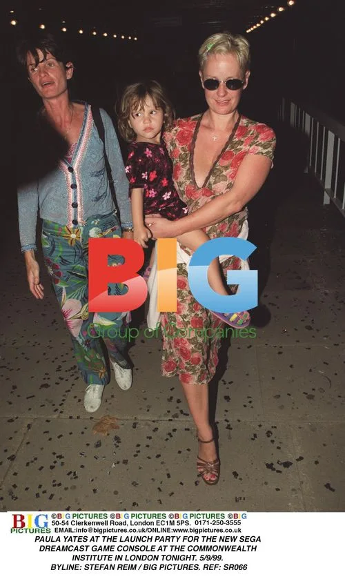 Paula Yates at Sega Dreamcast launch party