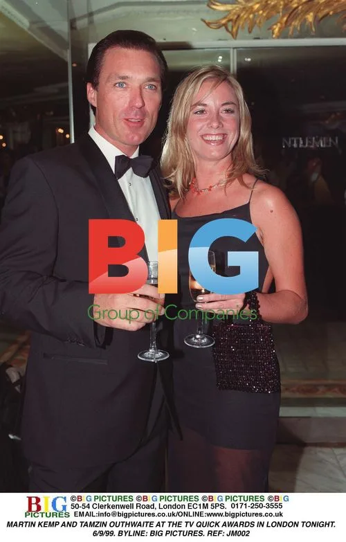 MARTIN KEMP AND TAMZIN OUTHWAITE AT TV QUICK AWARDS