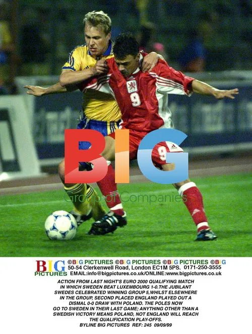 Sweden Beat Luxembourg 1-0 in Euro 2000 Qualifier