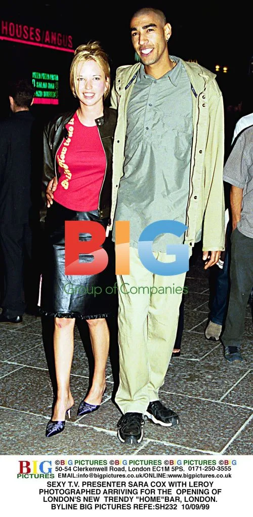 SARA COX & LEROY ARRIVE FOR HOME BAR OPENING