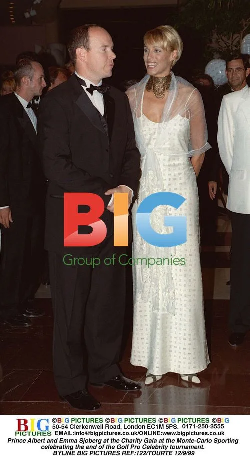 Prince Albert and Emma Sjoberg at Charity Gala