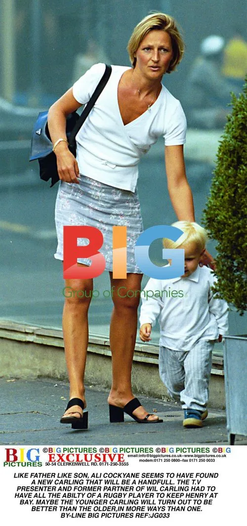 Ali Cockyane and Son Out Shopping