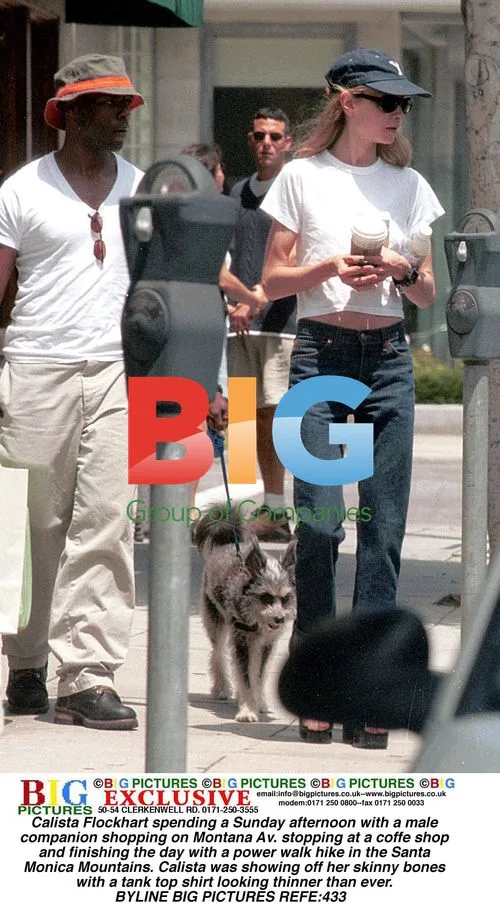 Calista Flockhart shopping, hiking with male friend