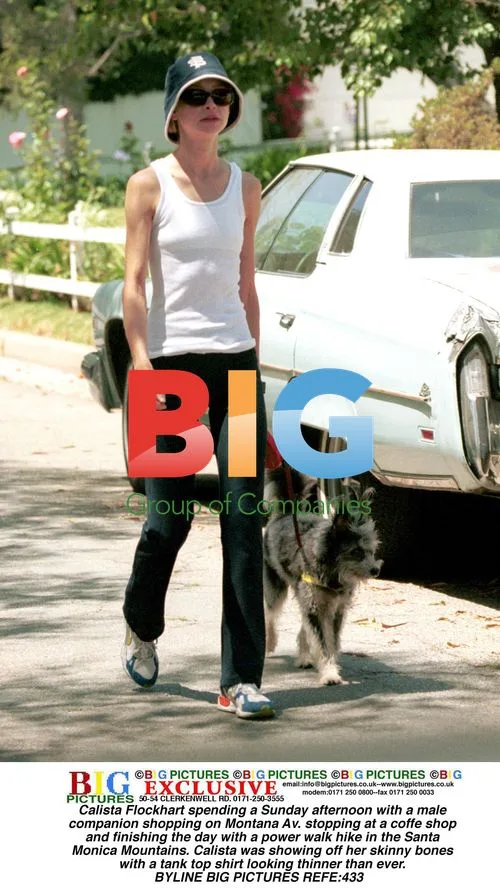 Calista Flockhart on Sunday shopping and hiking