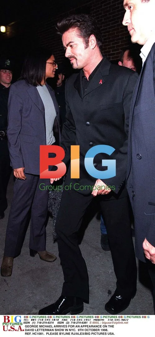 George Michael Visits Letterman Show