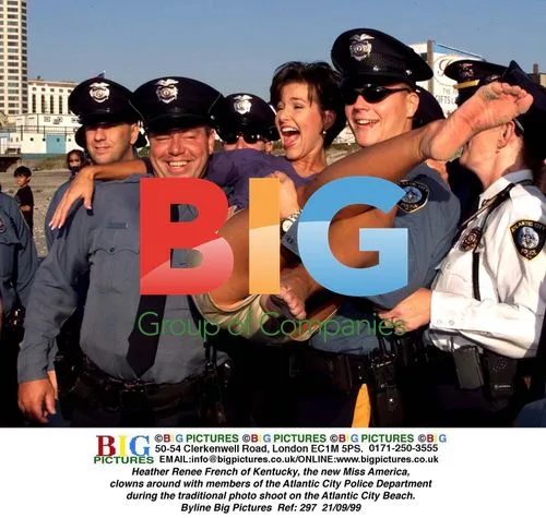 Heather Renee French clowns with Atlantic City Police