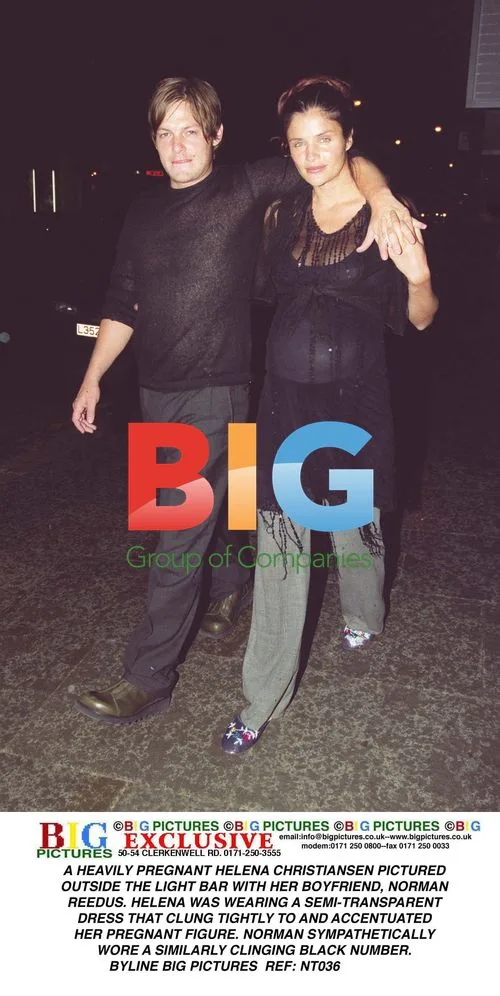 Helena Christiansen and Norman Reedus Outside Light Bar