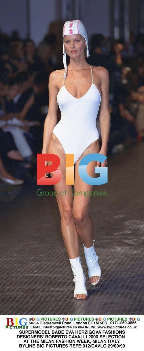 Eva Herzigova at Milan Fashion Week