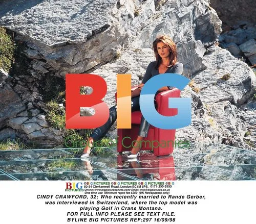Cindy Crawford Golfing in Switzerland