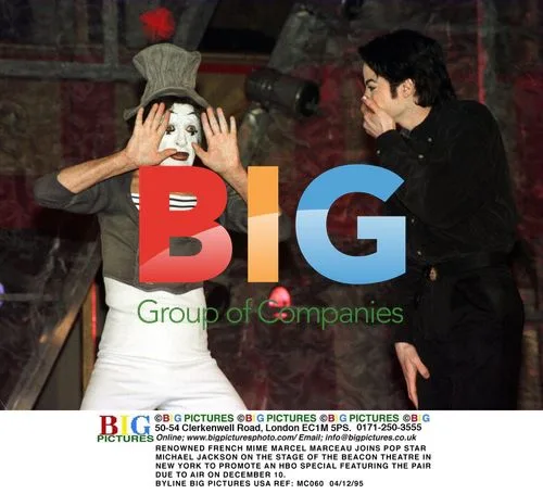 Marcel Marceau and Michael Jackson at Beacon Theatre