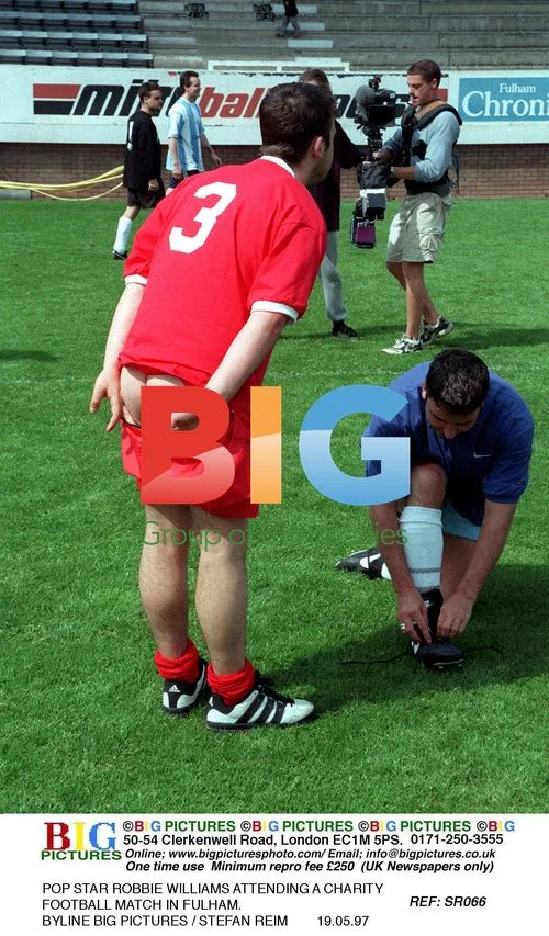 Robbie Williams at Charity Match in Fulham