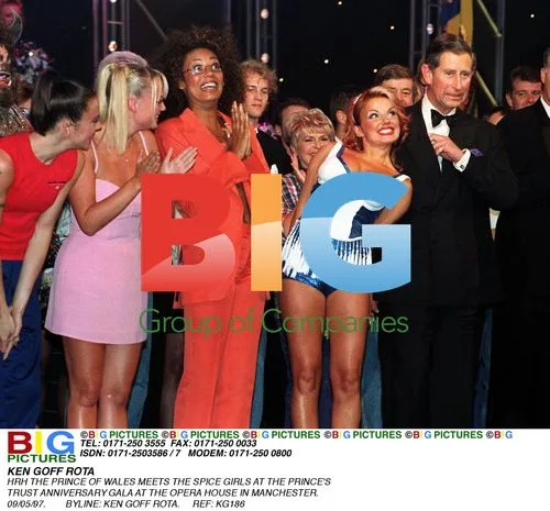 Prince Charles with The Spice Girls at Royal Gala