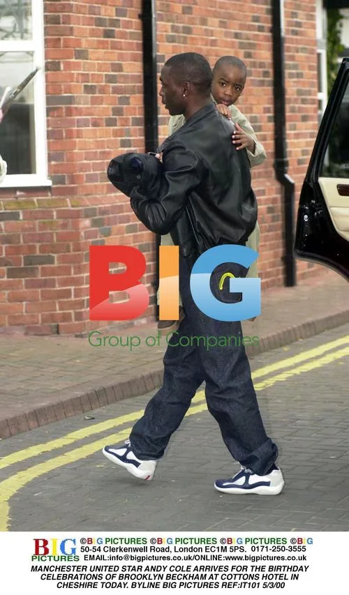 Andy Cole at Brooklyn Beckham's Birthday