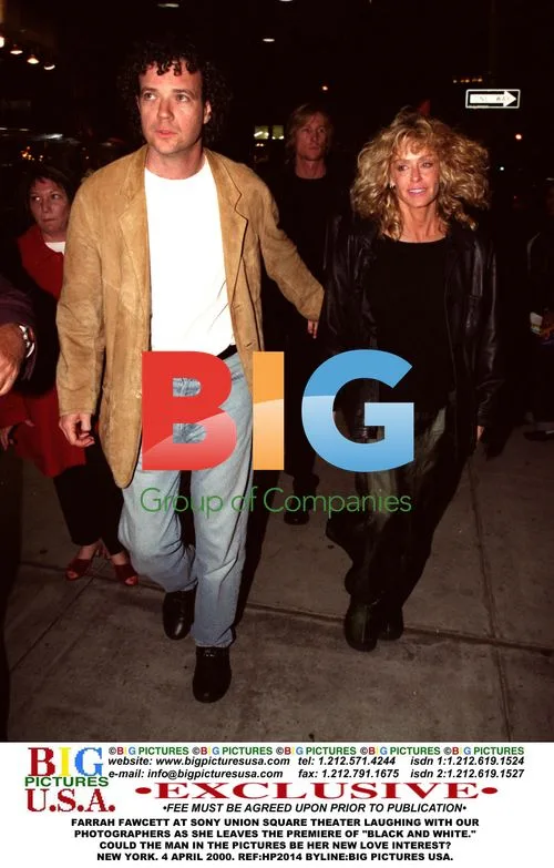 Farrah Fawcett Leaves "Black and White" Premiere