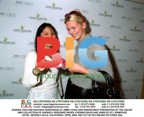 Sandra Choi and Natasha Henstridge at Jimmy Choo event