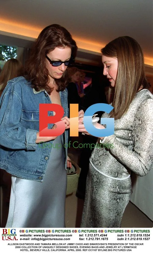 Allison Eastwood and Tamara Mellon at Jimmy Choo and Swarovski's Oscar 2000 event