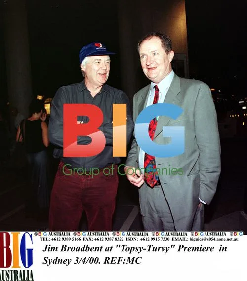 Jim Broadbent & Tim Rice at "Topsy-Turvy" Premiere