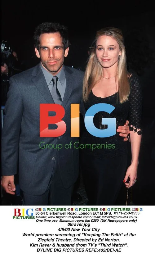 Ben Stiller and Christine Taylor at "Keeping The Faith" premiere