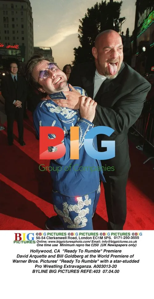 David Arquette and Bill Goldberg at "Ready To Rumble" Premiere