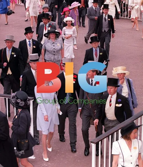 Princess Anne at Royal Ascot with Peter Philips and Andrew Parker-Bowles
