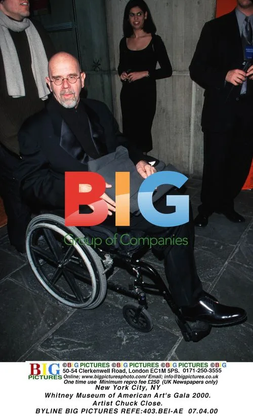 Chuck Close at Whitney Museum Gala 2000