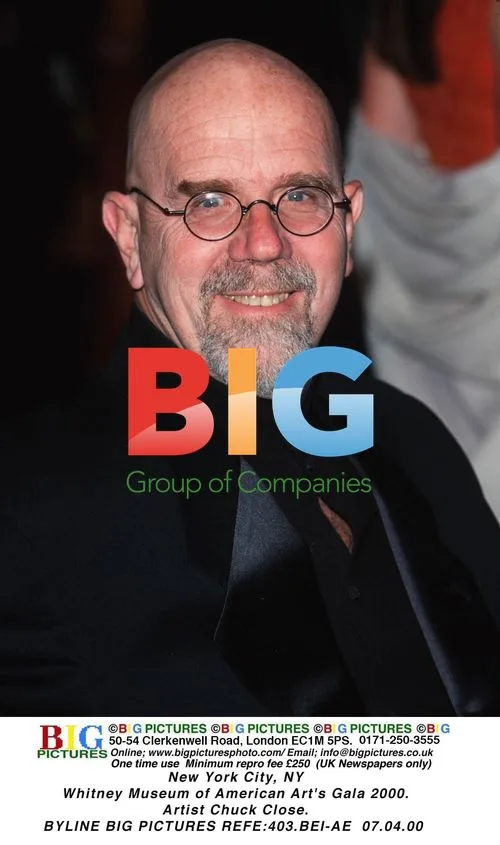 Chuck Close at Whitney Museum Gala 2000