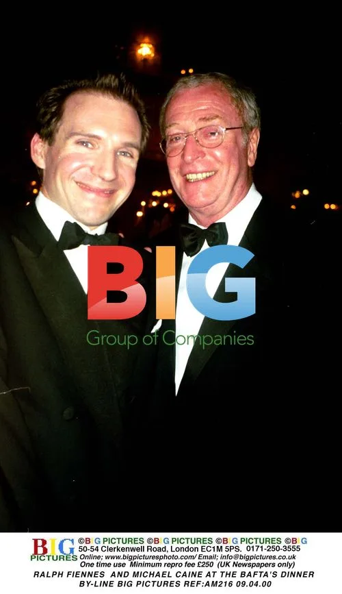 RALPH FIENNES and MICHAEL CAINE at BAFTA's Dinner