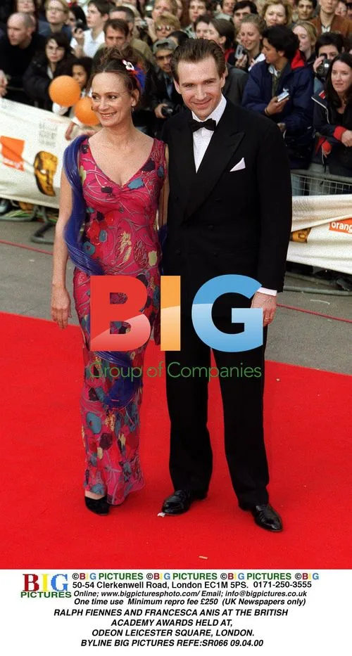 Ralph Fiennes and Francesca Anis at BAFTAs