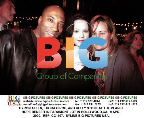 Byron Allen, Thora Birch, and Kelly Stone at Planet Hope Benefit