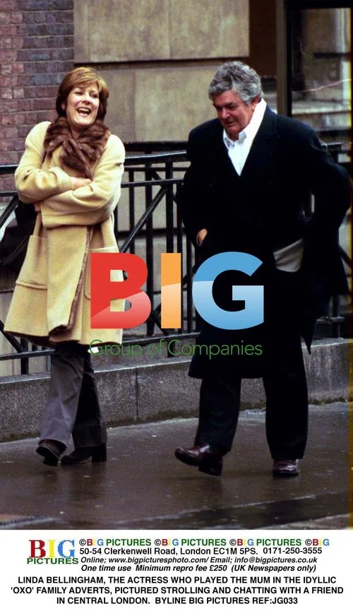 Linda Bellingham Strolls with Friend in London