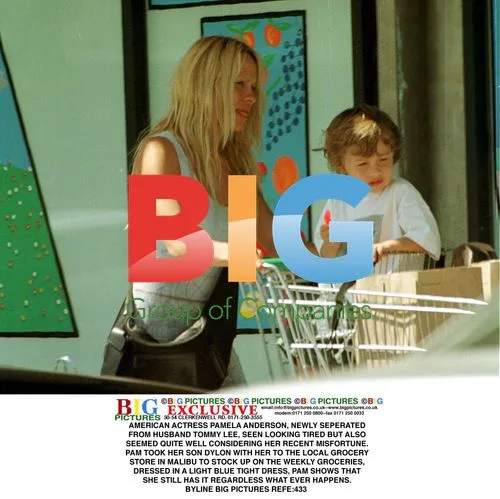 Pamela Anderson steps out with son