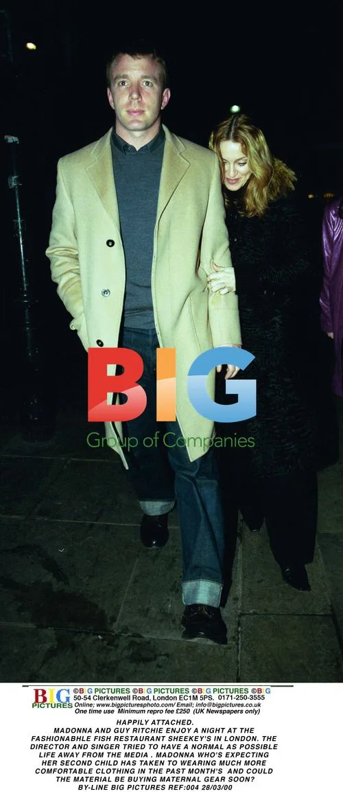 Madonna and Guy Ritchie at Sheekey's Restaurant