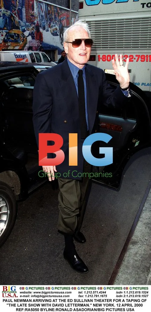 Paul Newman at The Late Show taping