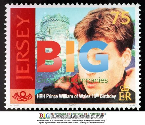 Prince William on New Stamps