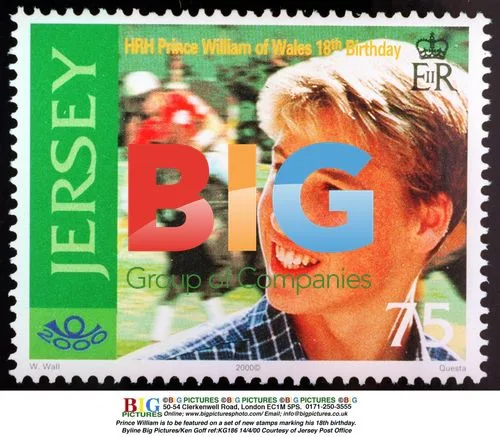 Prince William 18th Birthday Stamp Set