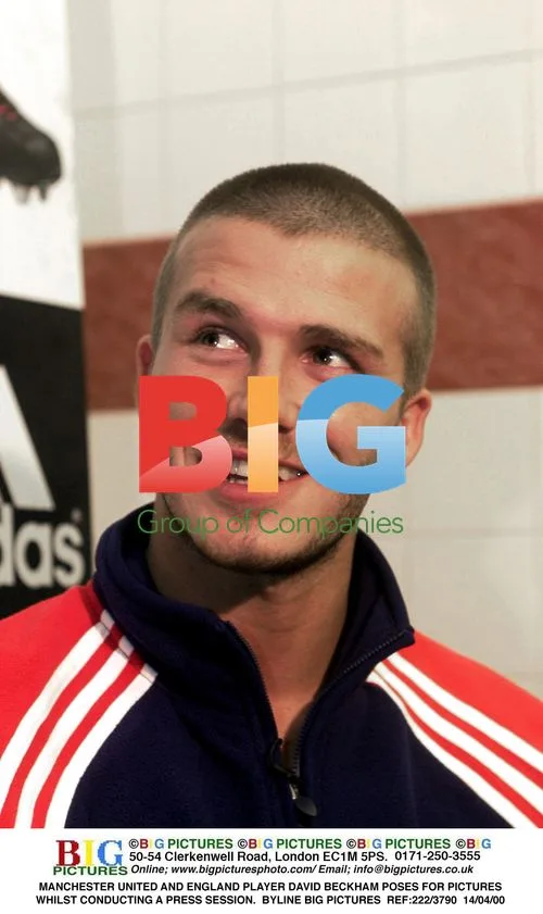 David Beckham Poses for Press Session