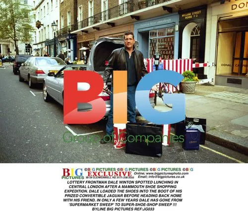 TV Host Dale Winton Shops for Shoes
