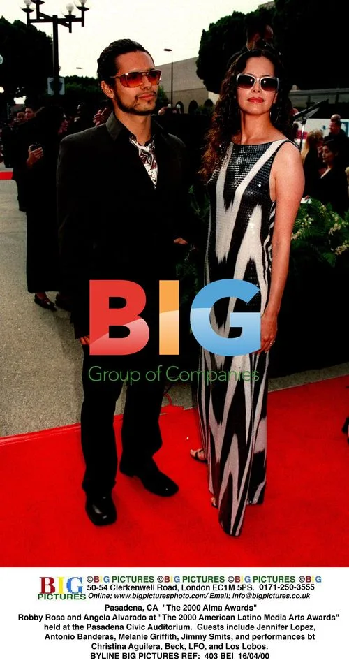 Robby Rosa and Angela Alvarado at 2000 Alma Awards