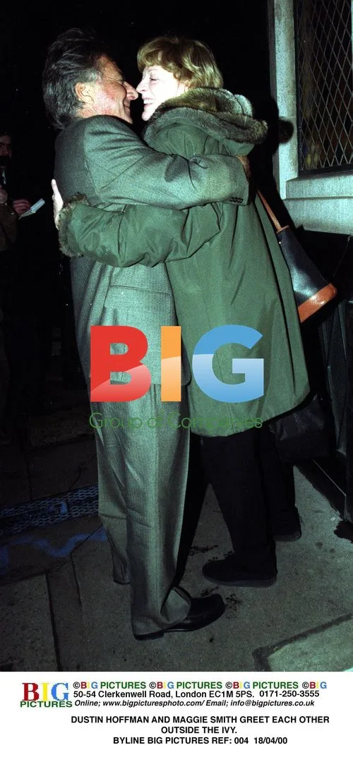 Dustin Hoffman and Maggie Smith at The Ivy