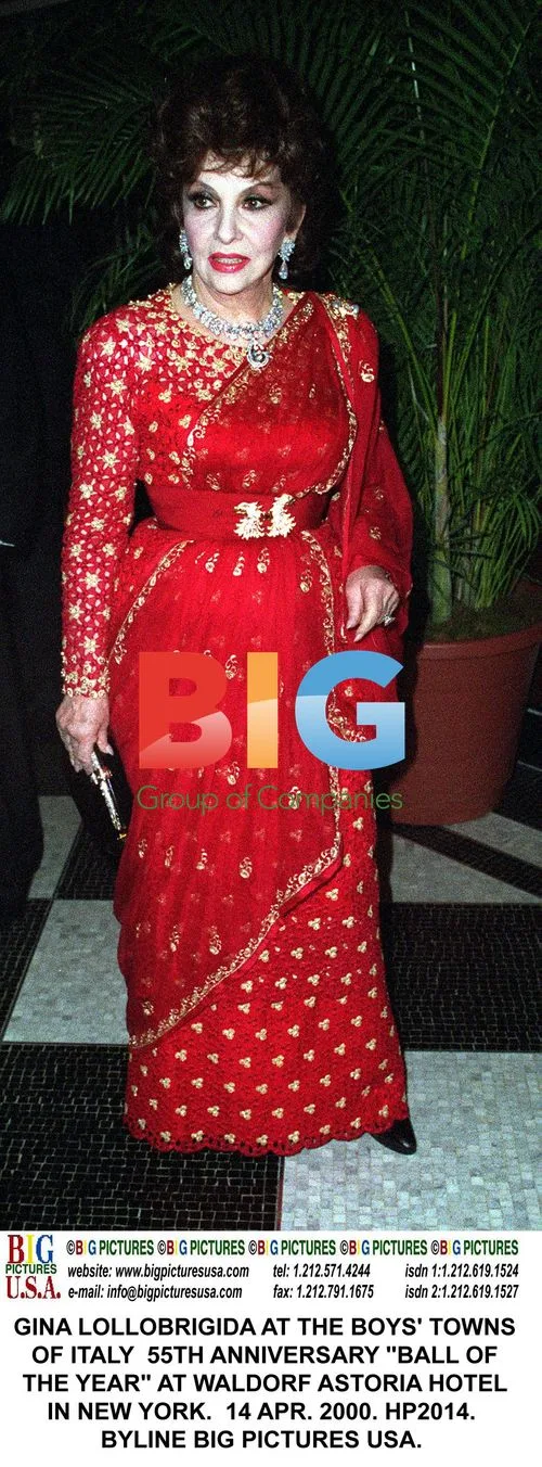 Gina Lollobrigida at Boys' Towns of Italy 55th Anniversary Ball