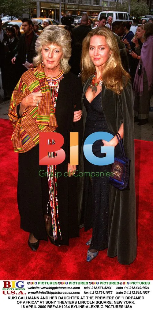 Kuki Gallmann and daughter at "I Dreamed of Africa" premiere