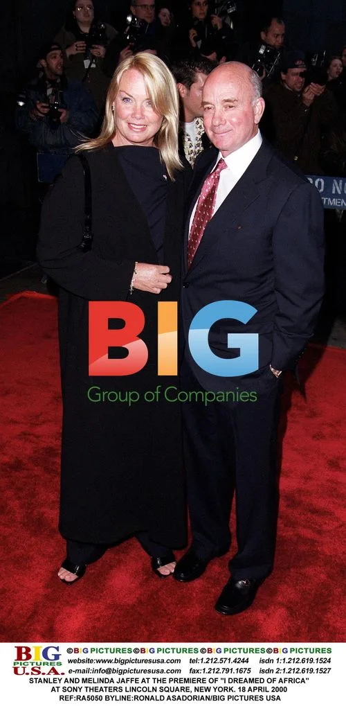 Stanley and Melinda Jaffe at "I Dreamed of Africa" Premiere