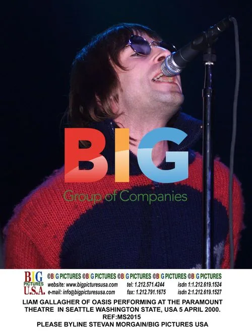 LIAM GALLAGHER OF OASIS PERFORMING AT THE PARAMOUNT THEATRE