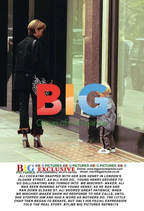 Ali Cockayne Chases Son Henry in London