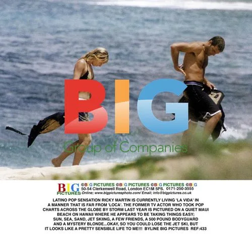 Ricky Martin Enjoys Maui Getaway