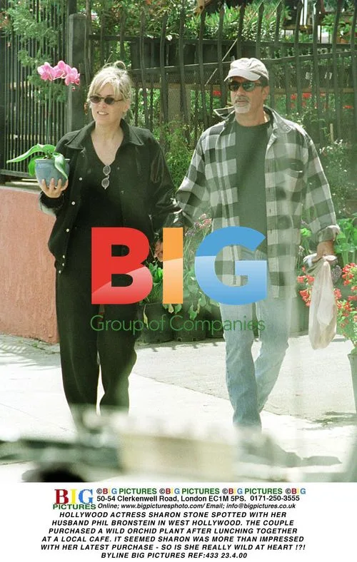Sharon Stone Shopping with Husband