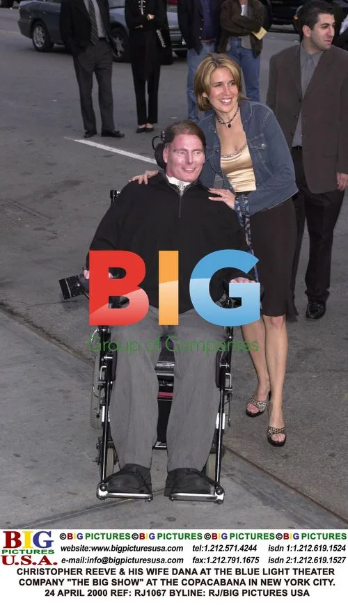 Christopher Reeve & wife Dana at event in NYC