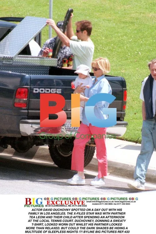 David Duchovny Spotted with Family in LA
