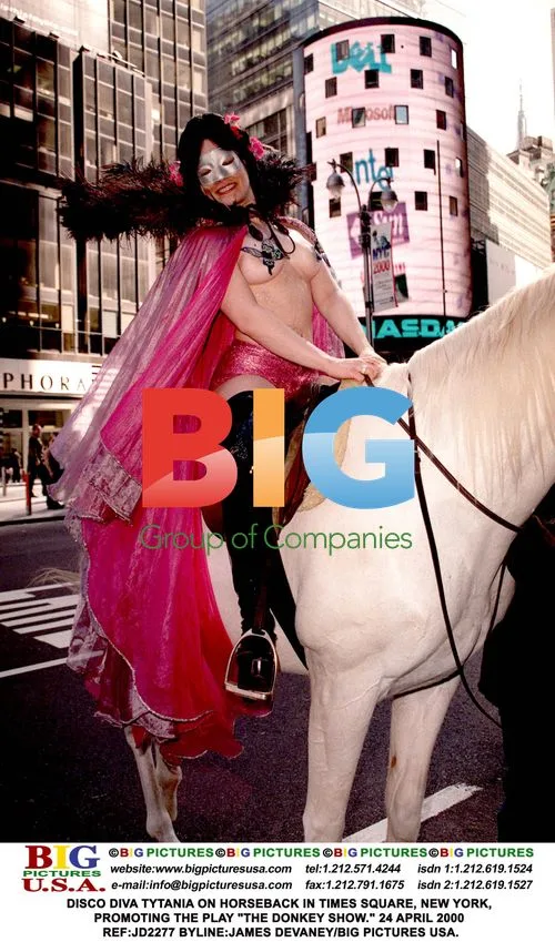 Disco Diva Tytania Promoting "The Donkey Show"