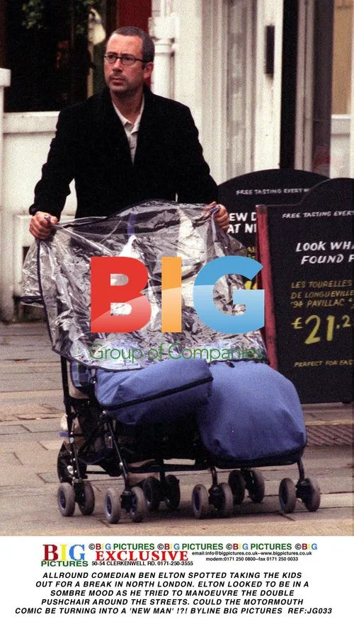 Ben Elton Spotted with Kids in London
